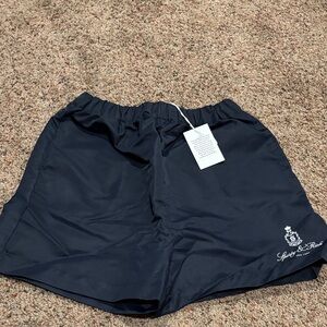 Sporty & Rich Navy Women's Athletic Shorts